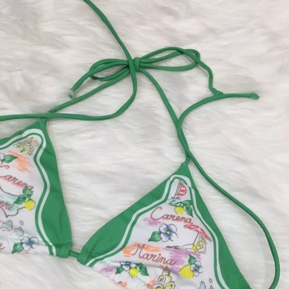 💋 Victoria's Secret Women Bikini Top L triangles - Picture 8 of 8